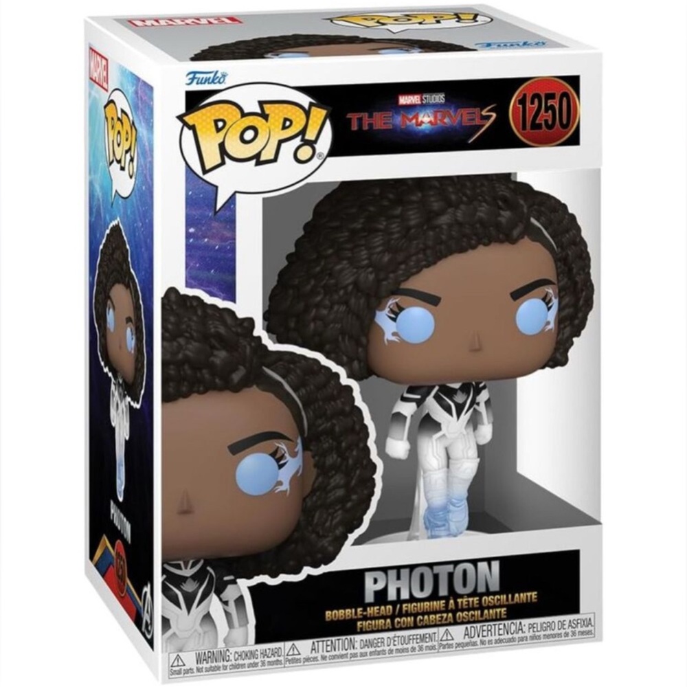 Funko Pop! Movies: The Marvels - Photon Vinyl Figure # 1250 New in Box - Picture 2 of 10